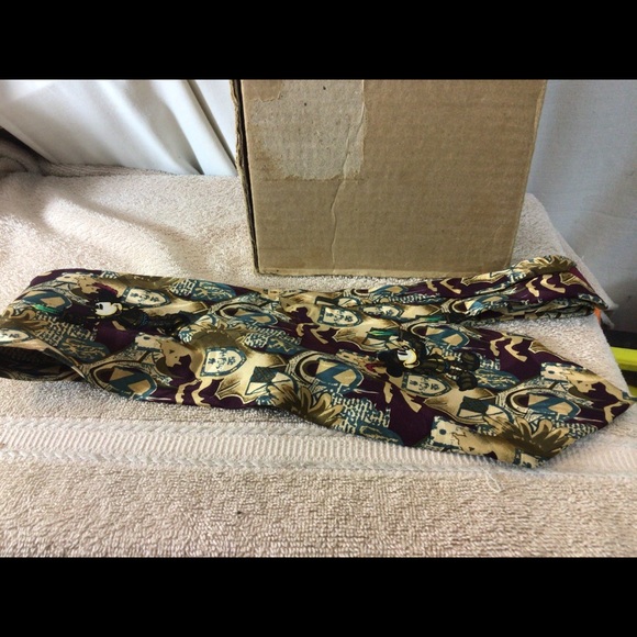 Mens MICEKY INC Knight Mickey Mouse Necktie silk - Picture 7 of 9